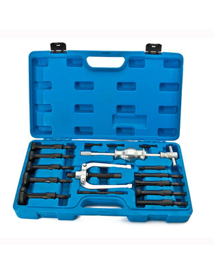  16PCS Hole Collet Bearing Race and Seal Puller Extractor Kit